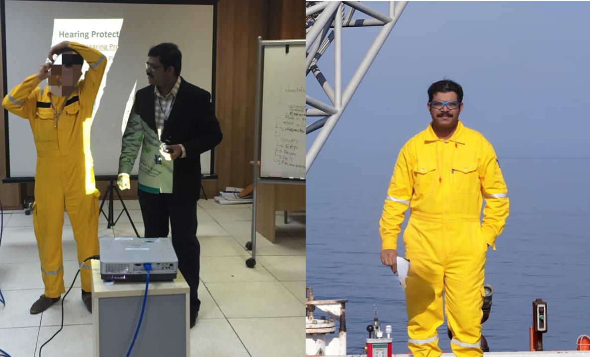 Team discussing health & safety programs